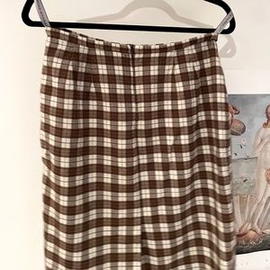 Dark Academia plaid skirt